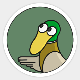 Friendly Duck Sticker